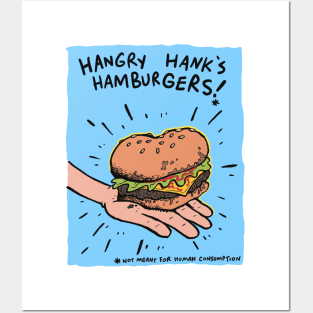 Hangry Hank Hamburgers Posters and Art